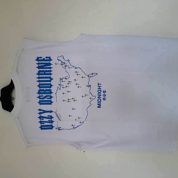 Midnight Studios MADMAN SLEEVELESS T-SHIRT - WHITE sz-L - Picture 4 of 6